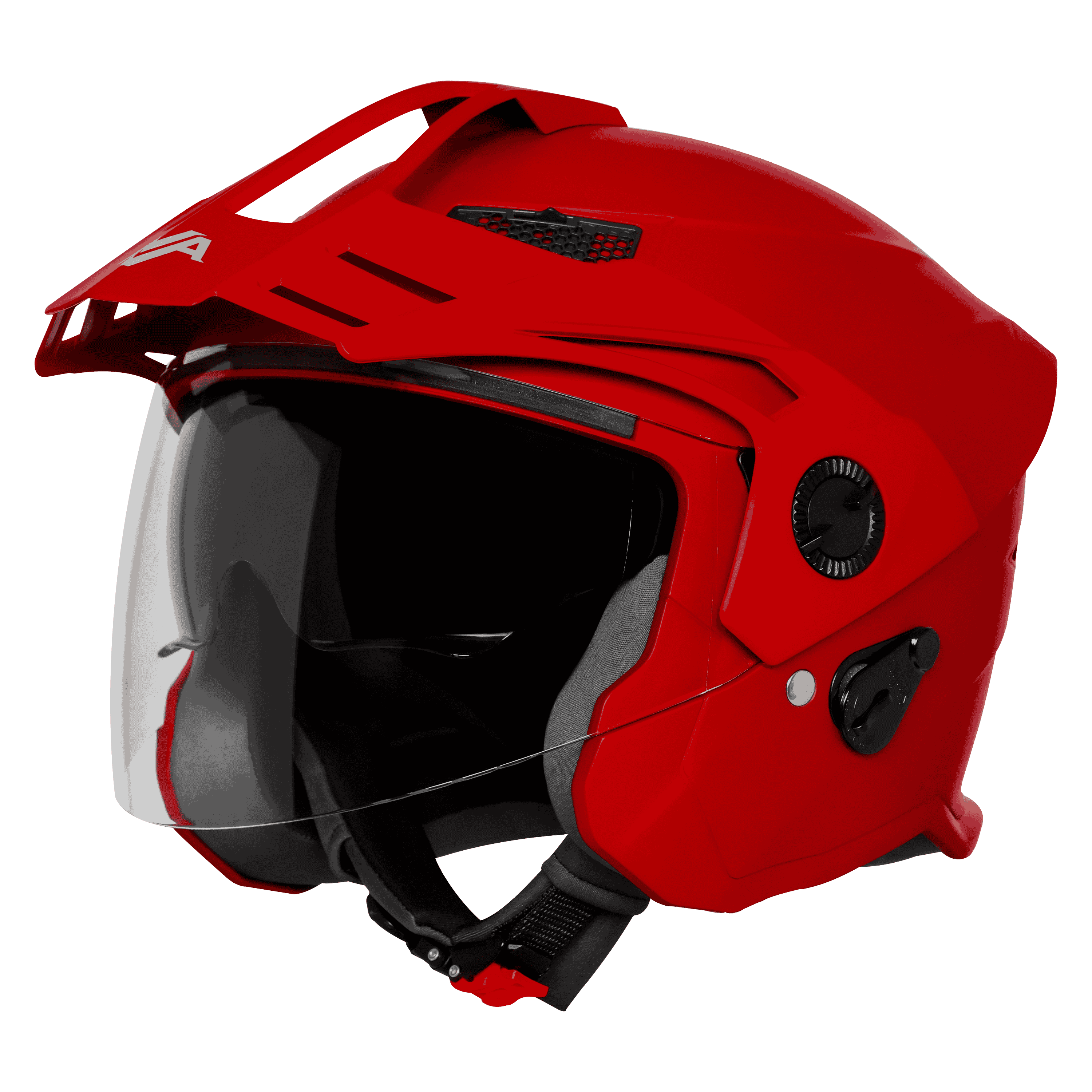 STEELBIRD SBH-23 ISS AVA MATT MAROON WITH PEAK C/V (L)