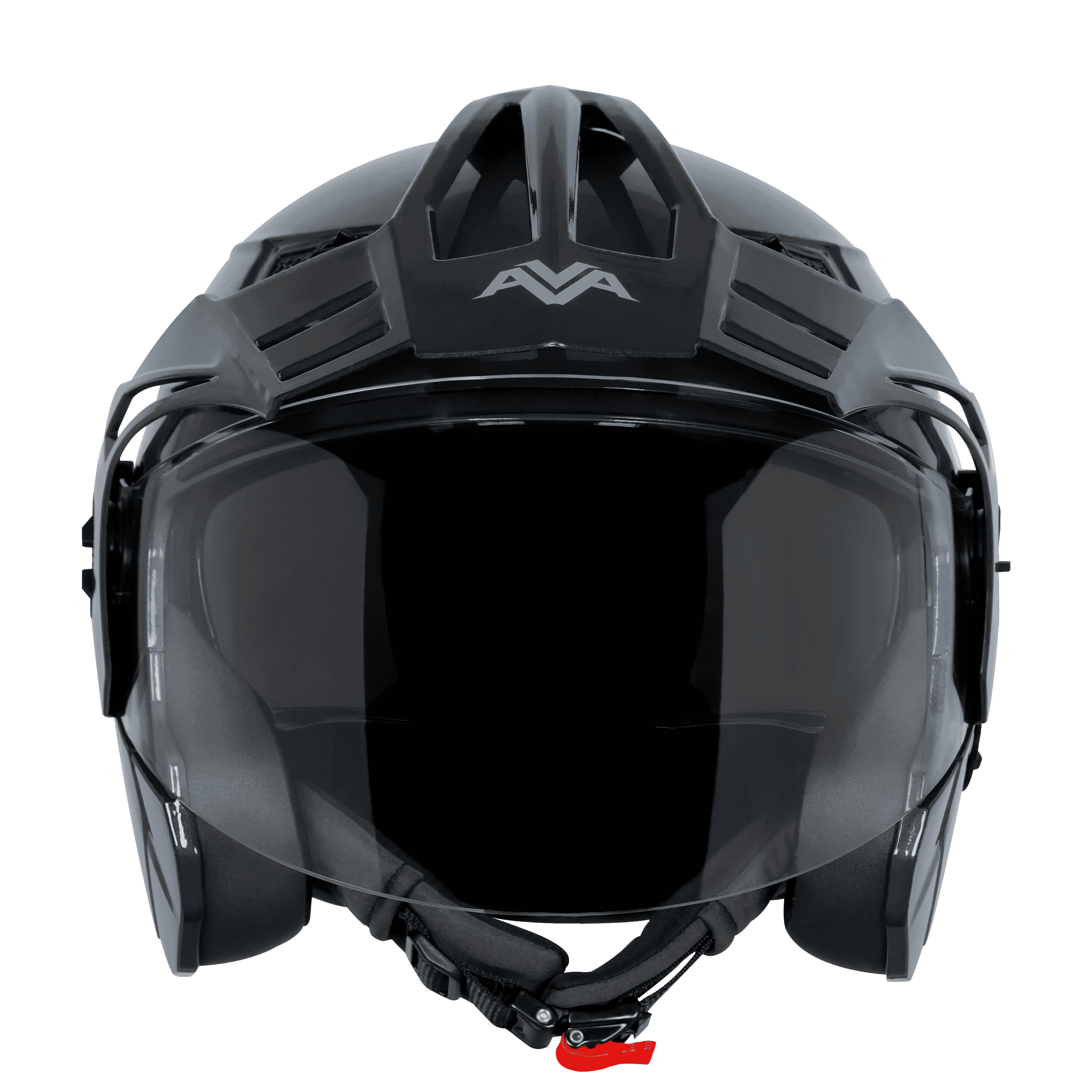 STEELBIRD SBH-23 ISS AVA GLOSSY ARMADA BLUE WITH PEAK C/V (L)