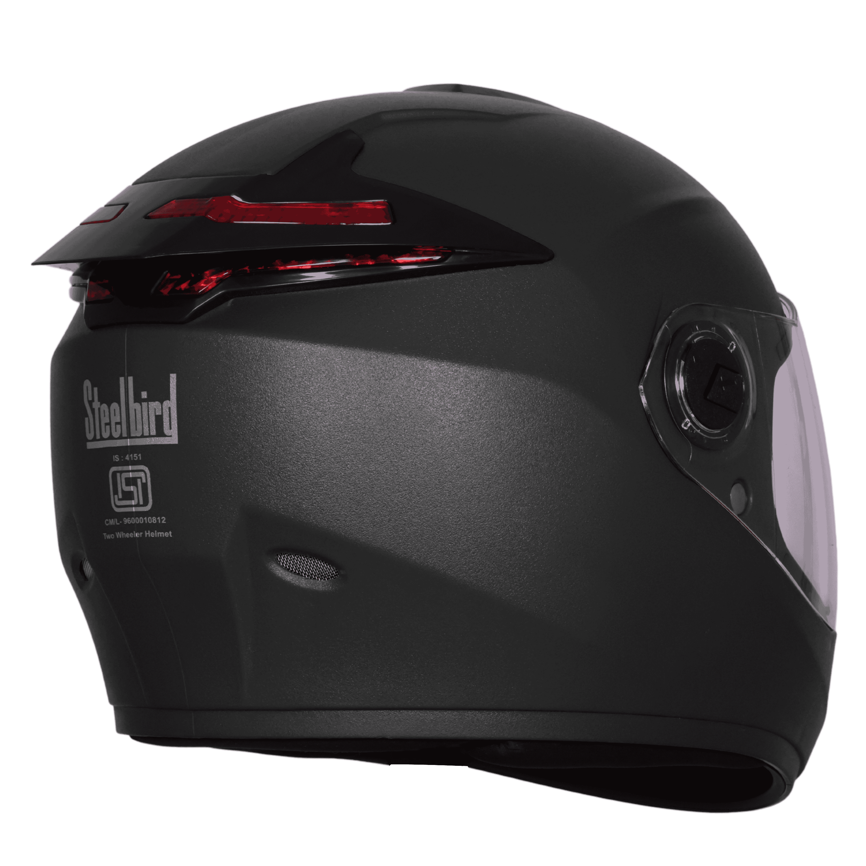 STEELBRID SBH-62 ZOOM RF DASHING BLACK C/V 580 MM (EXTRA FREE SMOKE VISOR)