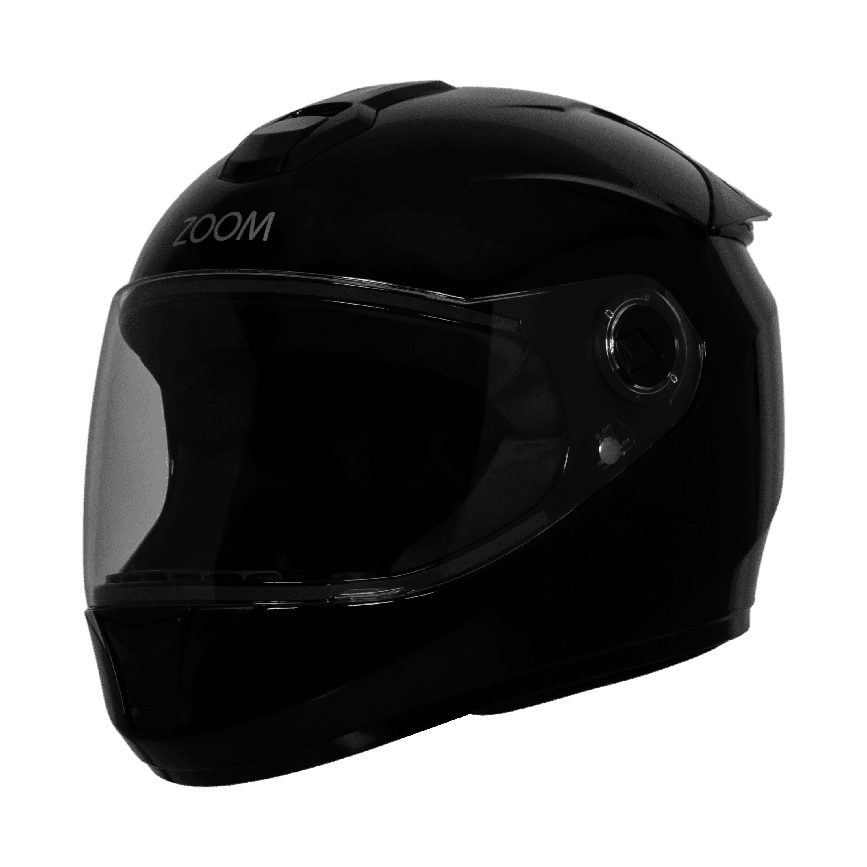 STEELBRID SBH-62 ZOOM RF GLOSSY BLACK C/V 580 MM (EXTRA FREE SMOKE VISOR)