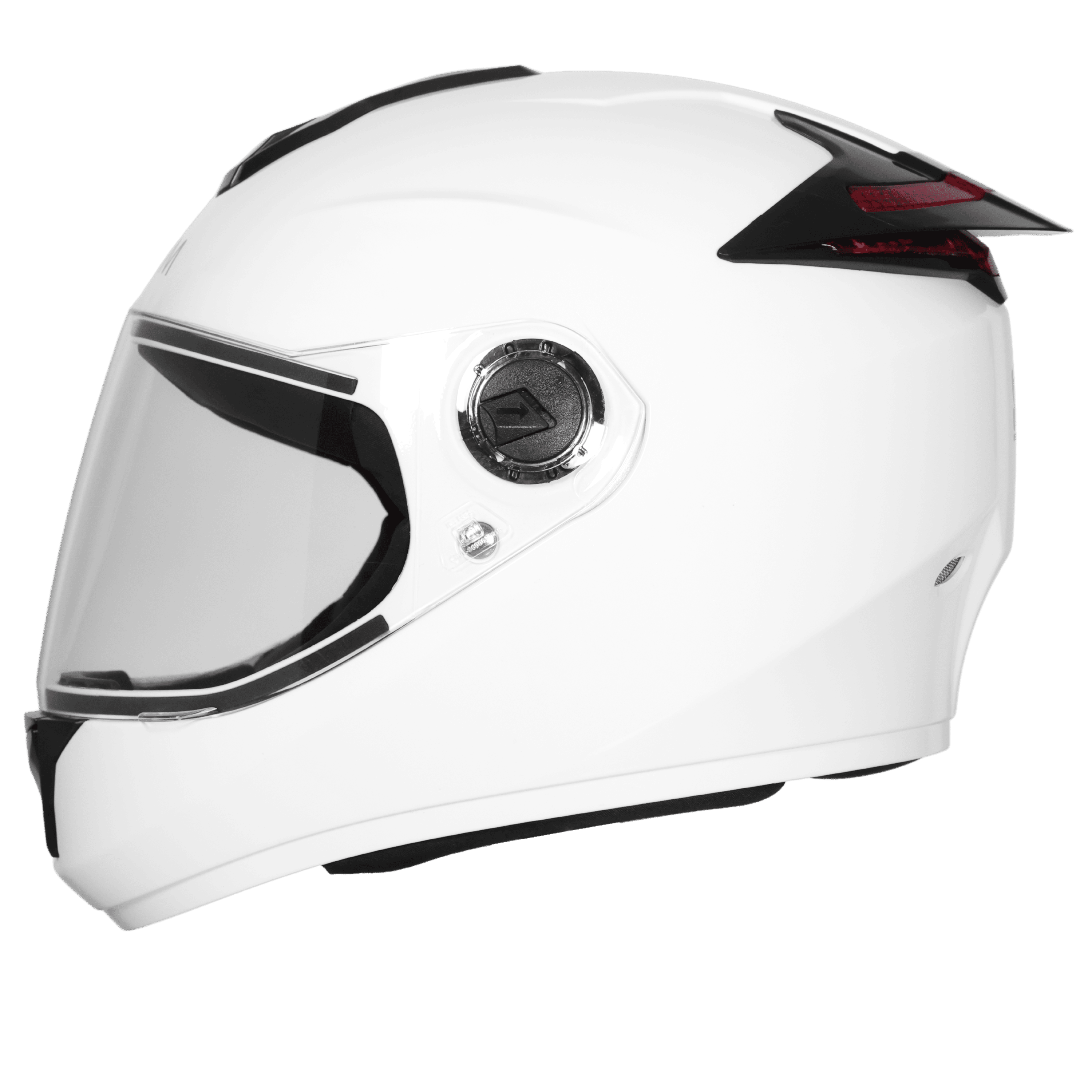 STEELBRID SBH-62 ZOOM RF GLOSSY WHITE C/V 580 MM (EXTRA FREE SMOKE VISOR)