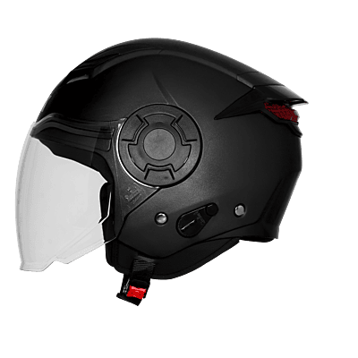 STEELBIRD SBH-73 DRX RF DASHING BLACK 600 MM WITH EXTRA SMOKE VISOR