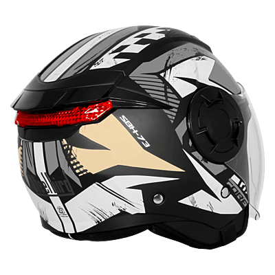 STEELBIRD SBH-73 DRX RF CORE MATT BLACK/GREY 600 MM