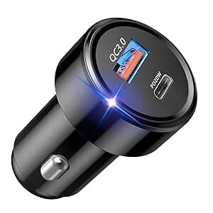 Cargador Auto 38W, Cargador Auto Carga Rapida,