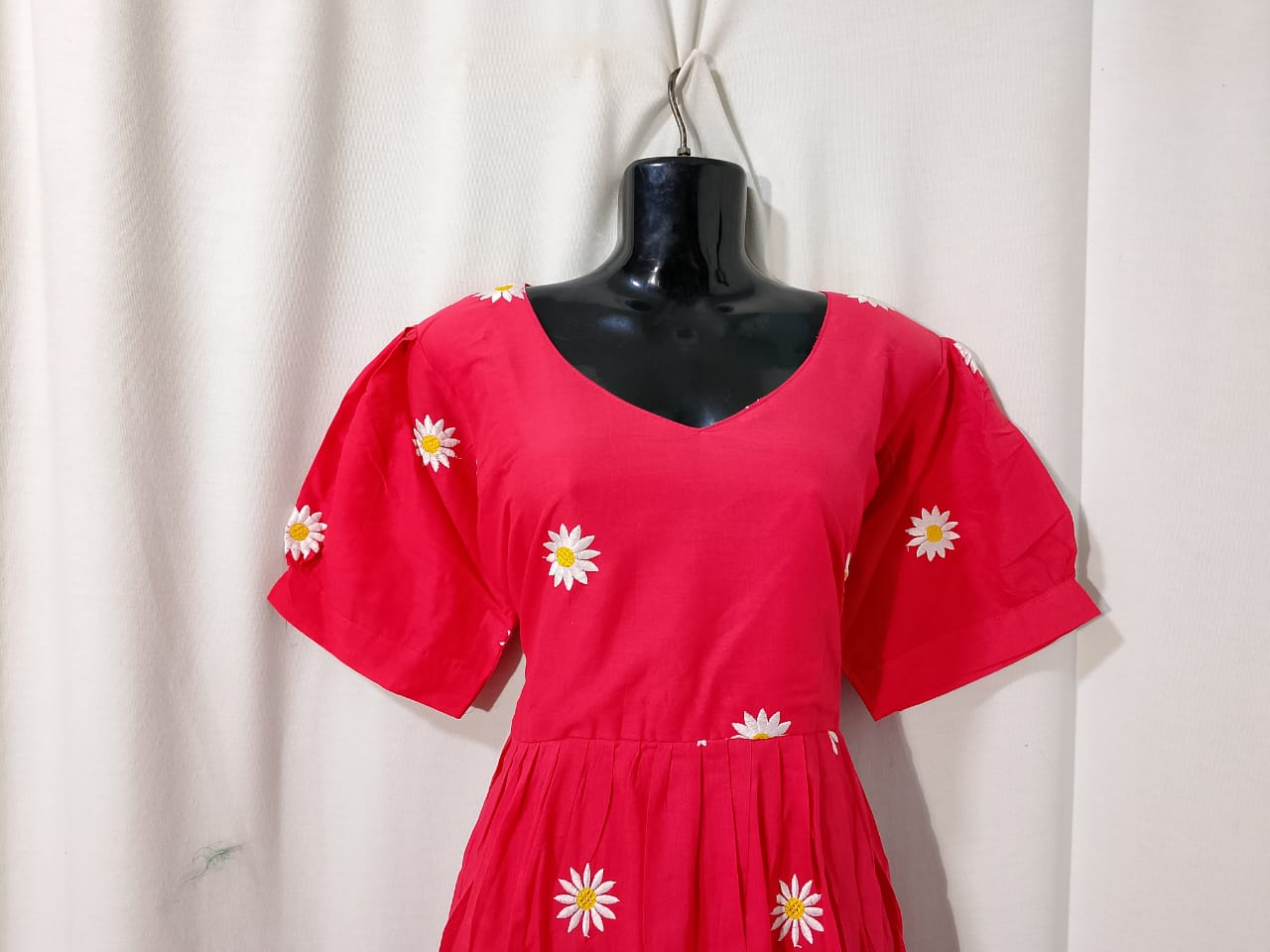 C138: Ready To Ship Beautiful Embroidery Desgin Frock