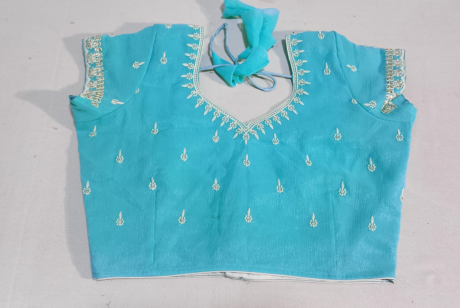C188: Ready To Ship Beautiful Chikankari Work Saree With Stitched Blouse C188: Ready To Ship Beautiful Chikankari Work Saree With Stitched Blouse