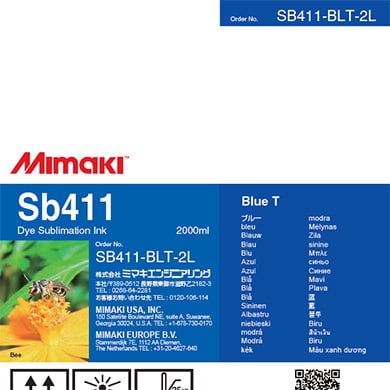 Mimaki Sb411 Dye Sublimation Ink 2 Liter Bags Mimaki Sb411 Dye Sublimation Ink 2 Liter Bags