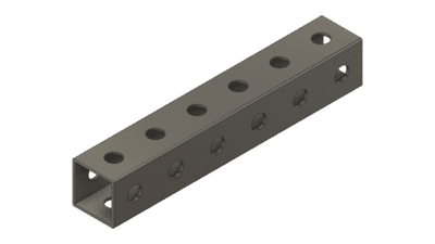 Grey Tube 6" x 1" x 1"