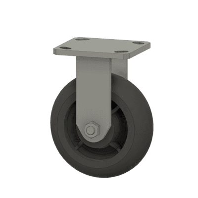 6"Donut Rigid Plate Caster Gray-Non Marking 6"Donut Rigid Plate Caster Gray-Non Marking