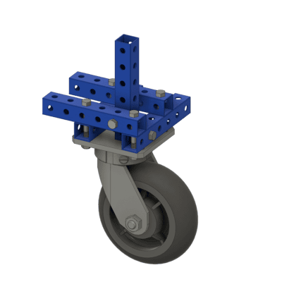 6" Donut Swivel Plate Caster Gray-Non Marking 6" Donut Swivel Plate Caster Gray-Non Marking