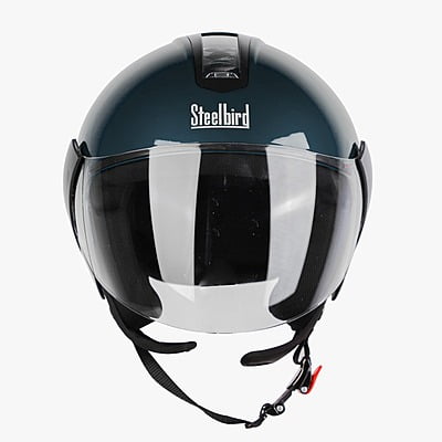 STEELBIRD SBH-5 TRIPLE NINE GLOSSY INDIGO BLUE C/V 600 MM