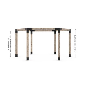 Any Size Hexagonal Kit for 6x6 Wood Posts Any Size Hexagonal Kit for 6x6 Wood Posts