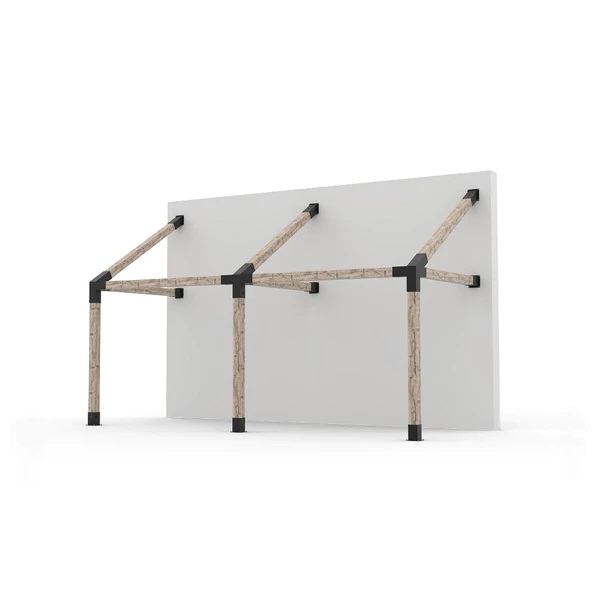 GRID 30 Double Wall Mount Pergola Kit for 6x6 Wood Posts GRID 30 Double Wall Mount Pergola Kit for 6x6 Wood Posts