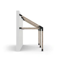 GRID 30 Double Wall Mount Pergola Kit for 6x6 Wood Posts GRID 30 Double Wall Mount Pergola Kit for 6x6 Wood Posts