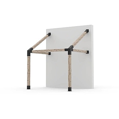 GRID 30 Single Wall Mount Pergola Kit for 6x6 Wood Posts