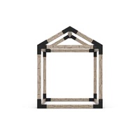 GRID 30 Single Pergola Kit with Base for 6x6 Wood Posts GRID 30 Single Pergola Kit with Base for 6x6 Wood Posts