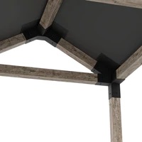 GRID 30 Single Pergola Kit with Water-Repellant Top for 6x6 Wood Posts GRID 30 Single Pergola Kit with Water-Repellant Top for 6x6 Wood Posts