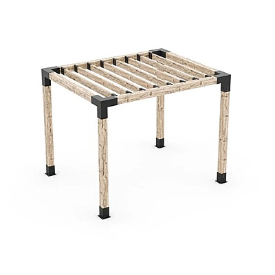 Pergola Kit for 6x6 Wood Posts with KNECT 2x6 Top Rafter Brackets