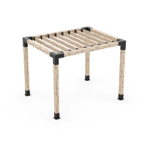 Pergola Kit for 6x6 Wood Posts with KNECT 2x6 Top Rafter Brackets Pergola Kit for 6x6 Wood Posts with KNECT 2x6 Top Rafter Brackets