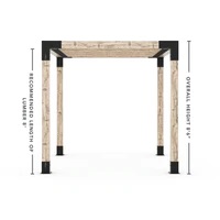 Pergola Kit for 6x6 Wood Posts with KNECT 2x6 Top Rafter Brackets Pergola Kit for 6x6 Wood Posts with KNECT 2x6 Top Rafter Brackets