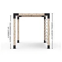 Pergola Kit with Post Wall for 6x6 Wood Posts Pergola Kit with Post Wall for 6x6 Wood Posts