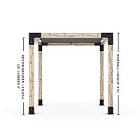 Pergola Kit with SHADE SAIL for 6x6 Wood Posts Pergola Kit with SHADE SAIL for 6x6 Wood Posts