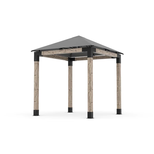 Pergola Kit with Water Repellent Umbrella Top for 6x6 Wood Posts