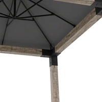 Pergola Kit with Water Repellent Umbrella Top for 6x6 Wood Posts Pergola Kit with Water Repellent Umbrella Top for 6x6 Wood Posts