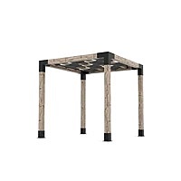 Pergola Kit with Wave Shades for 6x6 Wood Posts