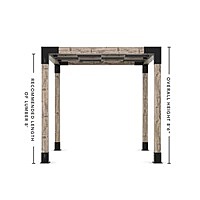 Pergola Kit with Wave Shades for 6x6 Wood Posts Pergola Kit with Wave Shades for 6x6 Wood Posts