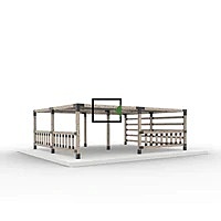 QUINT 5 Arm Pergola Structure Expansion Bracket with SOLO for 6x6 Wood Posts QUINT 5 Arm Pergola Structure Expansion Bracket with SOLO for 6x6 Wood Posts