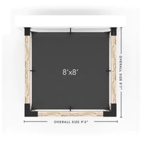 Wall Mount Pergola Kit With SHADE SAIL for 6x6 Wood Posts Wall Mount Pergola Kit With SHADE SAIL for 6x6 Wood Posts