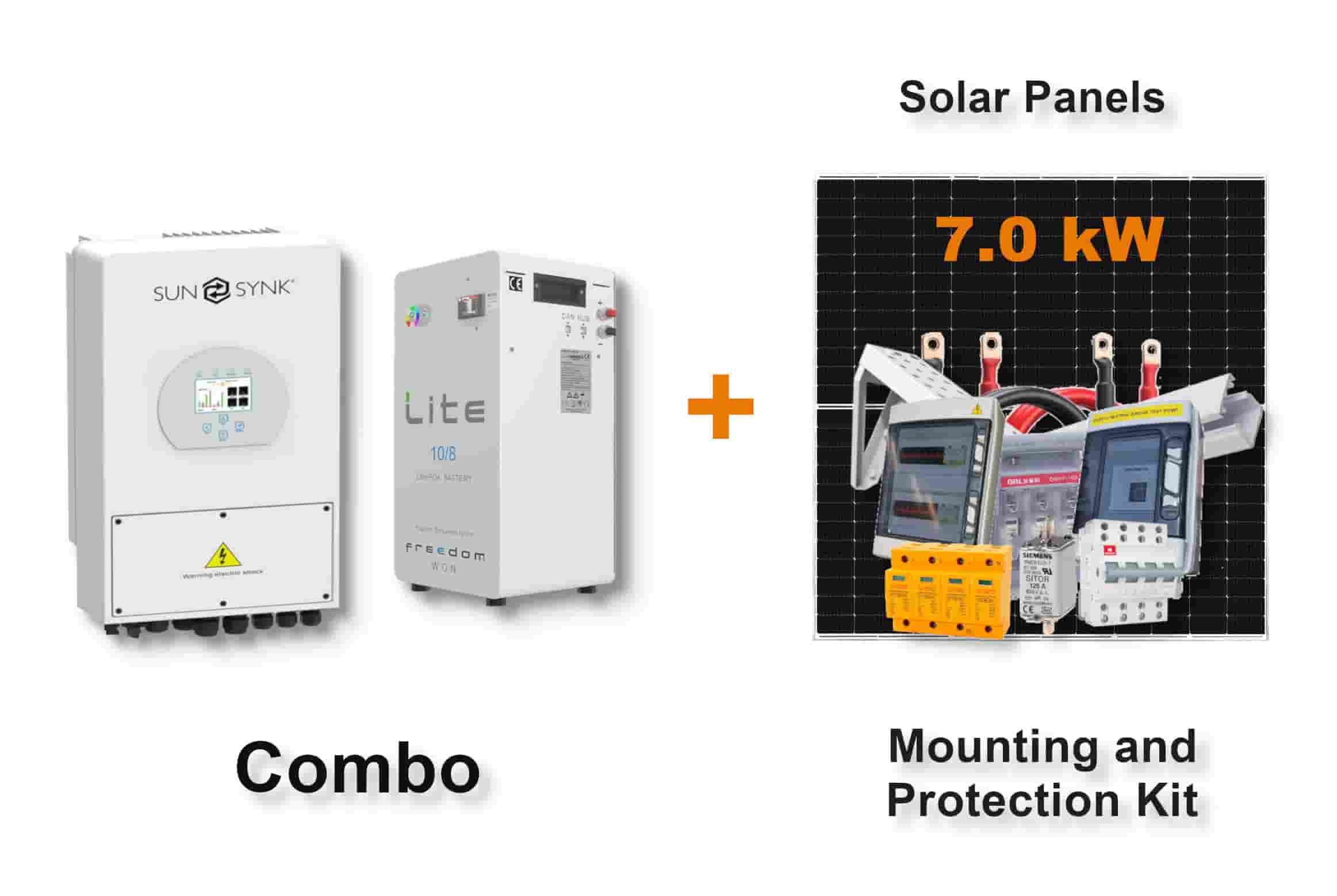 5.0 kW SUNSYNK Hybrid - FREEDOM WON Combo, c/w 10.0 kWh Lithium Battery 5.0 kW SUNSYNK Hybrid - FREEDOM WON Combo, c/w 10.0 kWh Lithium Battery
