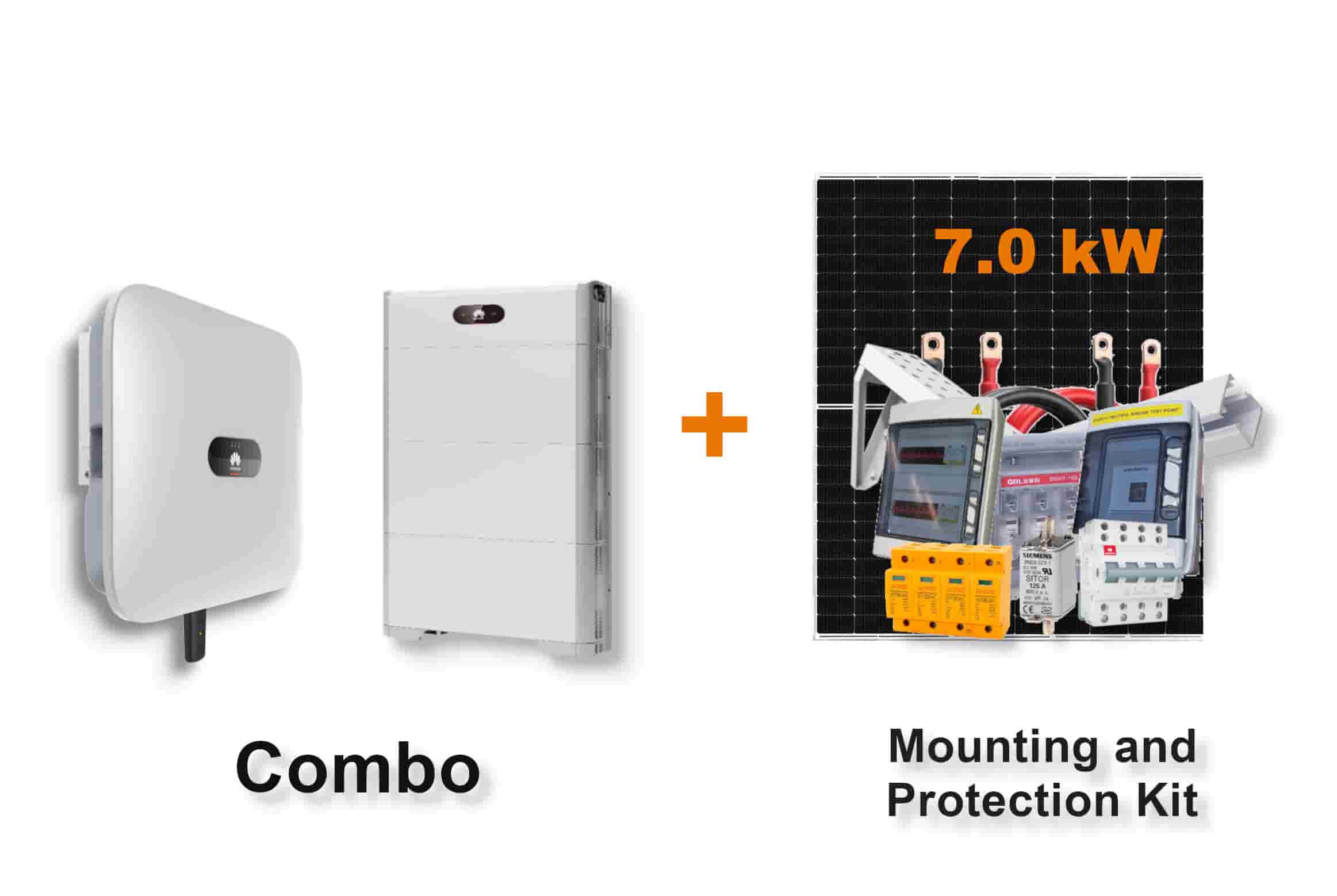 6.0 kW HUAWEI Fusion Solar 3-Phase Combo, c/w 15 kWh Floor Standing Lithium Battery