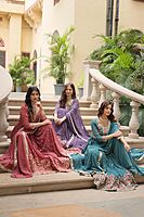 P409:Beautiful 3pc Georgette Sharara Sets
