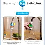 6 LAYERS UNIVERSAL HOUSEHOLD TAP WATER FILTER