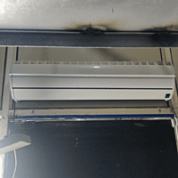 surface mounted air curtain