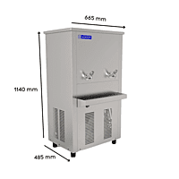 Dimension of Blue star  SDLX4080B water cooler with 80 liter storage capacity