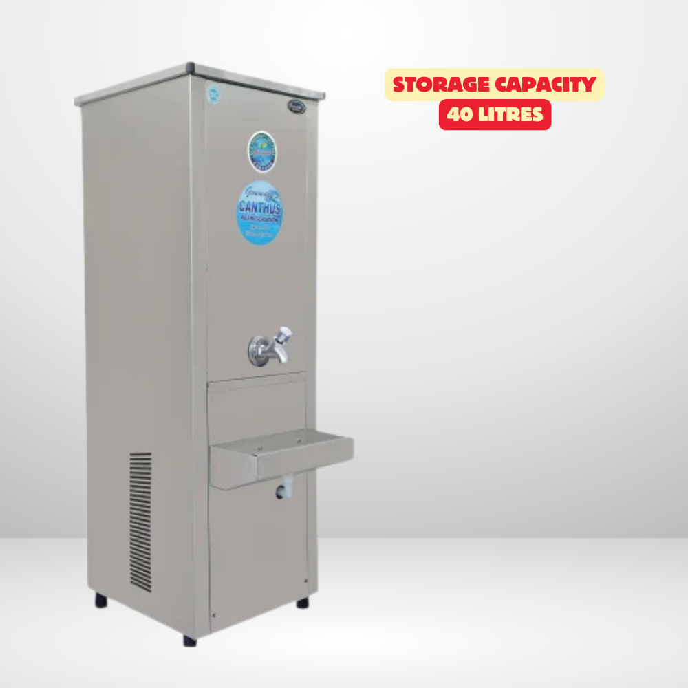 Freestanding water cooler with storage tank, Nirvana NSW2020. Freestanding water cooler with storage tank, Nirvana NSW2020.