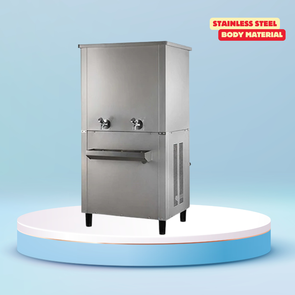 Stainless steel water cooler with multiple taps, Nirvana NSW4080. Stainless steel water cooler with multiple taps, Nirvana NSW4080.