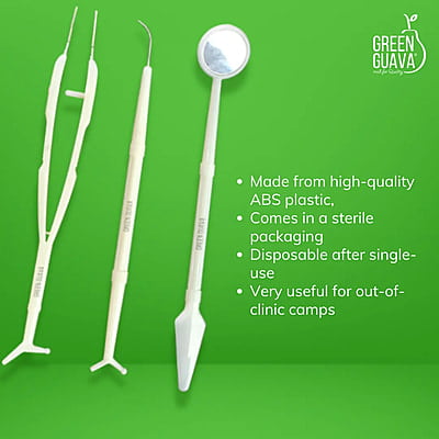 Probe, Mirror, Tweezers (Disposable) Probe, Mirror, Tweezers (Disposable)
