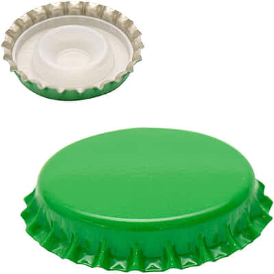 Crown cap with inner cap