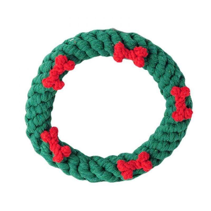 CHRISTMAS DOG ROPE TOY CHRISTMAS DOG ROPE TOY