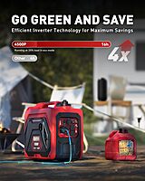 ERAYAK Generador inversor portátil de 4500 W ERAYAK Generador inversor portátil de 4500 W