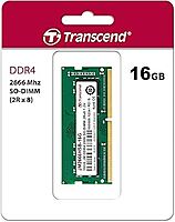 Transcend 16GB JET Memory DDR4 2666MHZ Notebook Dual Rank SO-DIMM 2Rx8 1Gx8 CL 19