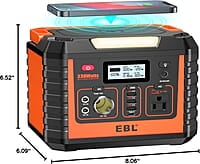 Estación de energía portátil EBL Voyager, batería de litio