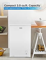 Congelador horizontal compacto de 2,0 pies cúbicos BLACK+DECKER