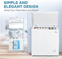 Midea MRC070S0AWW - Congelador de pecho, 7.0 pies cúbicos