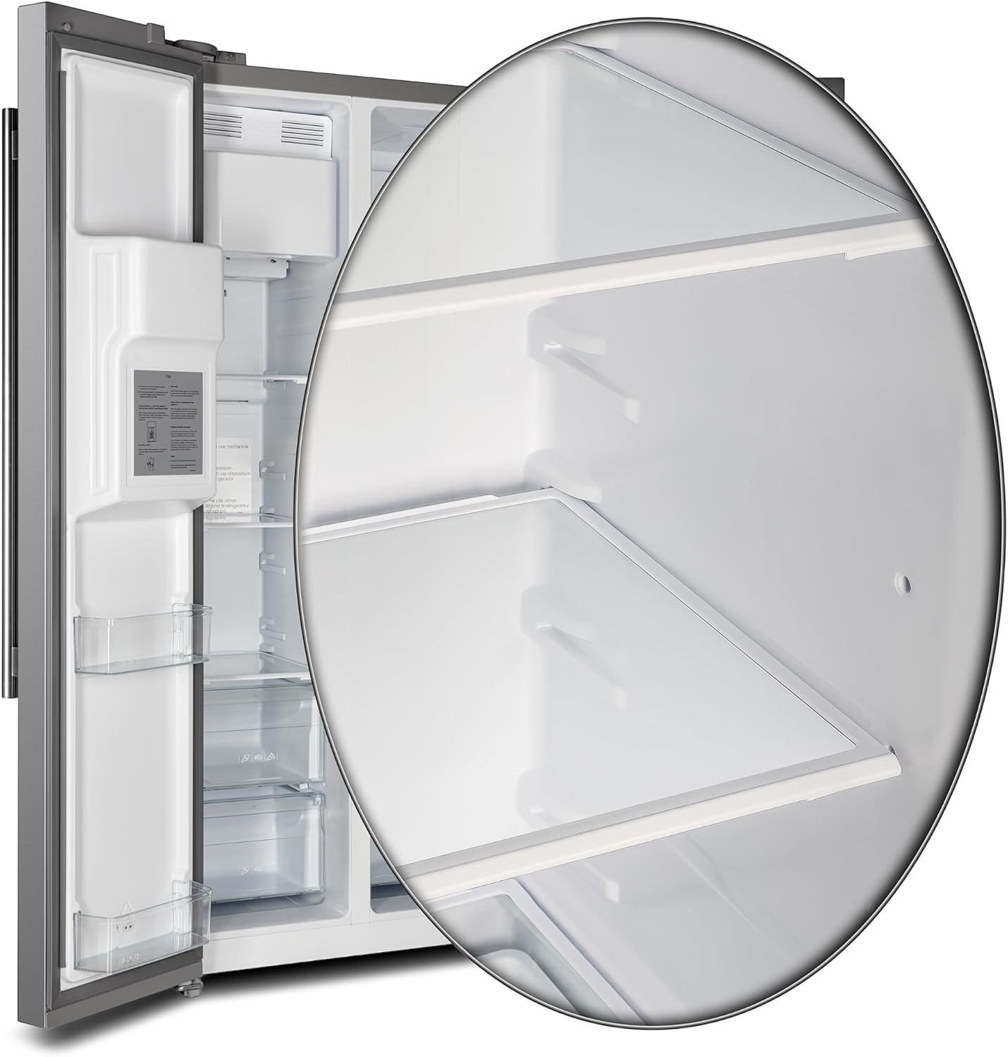 Forno Salerno - Refrigerador y congelador lado a lado de 36 pulgadas