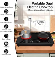 VBGK Cocina eléctrica, quemador eléctrico de 2400 W
